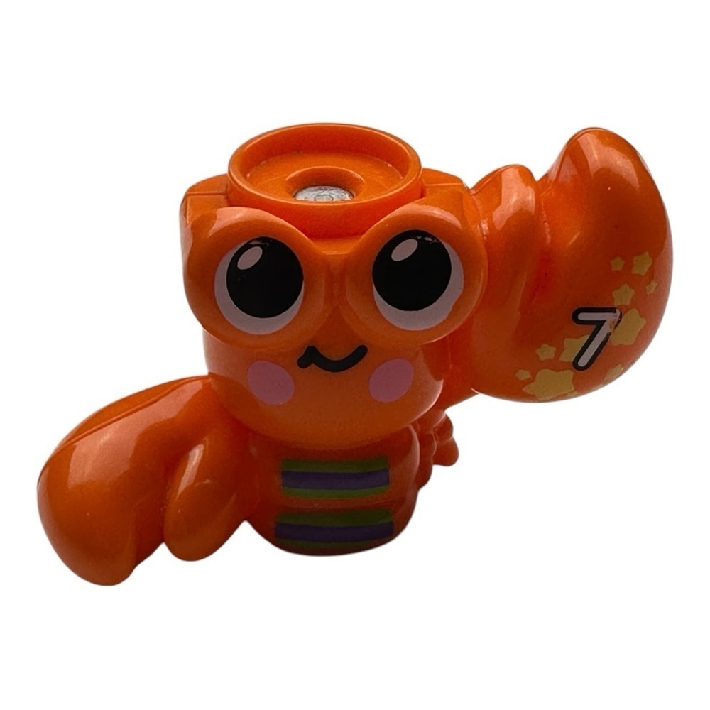 Vtech Jiggle And Giggle Fishing Set Replacement Lobster Orange Piece #7